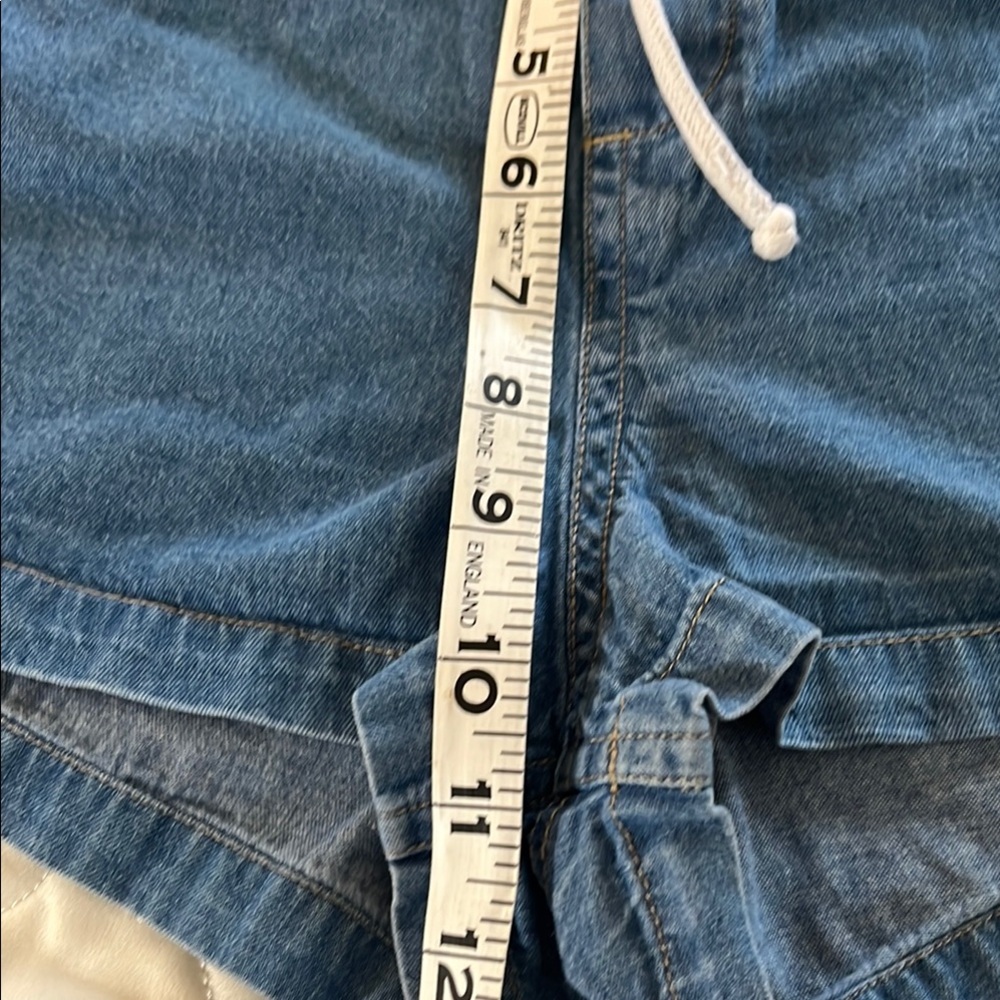Roxy Women's Blue Denim Drawstring Shorts - Picture 6 of 7